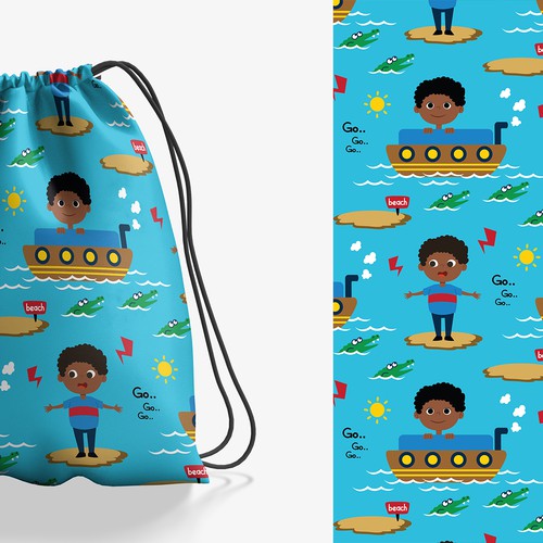 Drawstring Bag Designs for Boys Design by choudhary_b