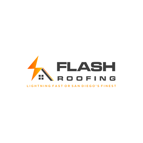 Compete to create a logo for Flash Roofing! Design by Viralika