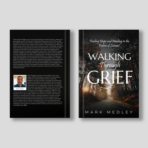 Book Cover: "Walking Through Grief" Guaranteed Winner! Design by H.Khush