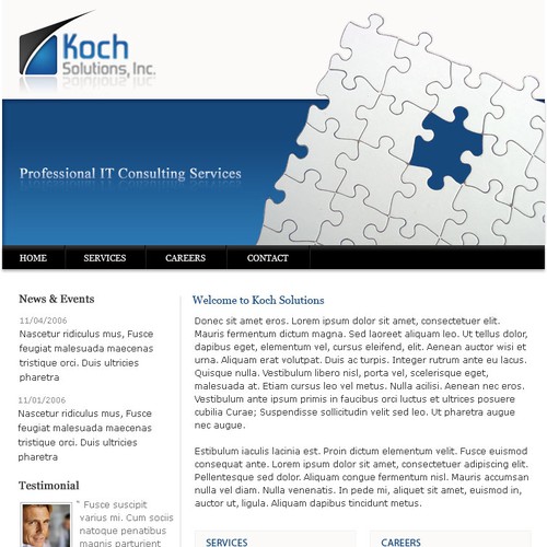 $500.00 Website template (Design only) Design by deadbit