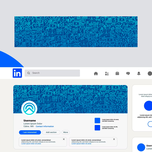 LinkedIn cover photo design Design by Sapretoz