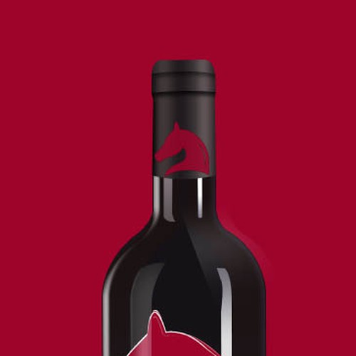 Bottle label design for wine cellar Vizir Diseño de Xul