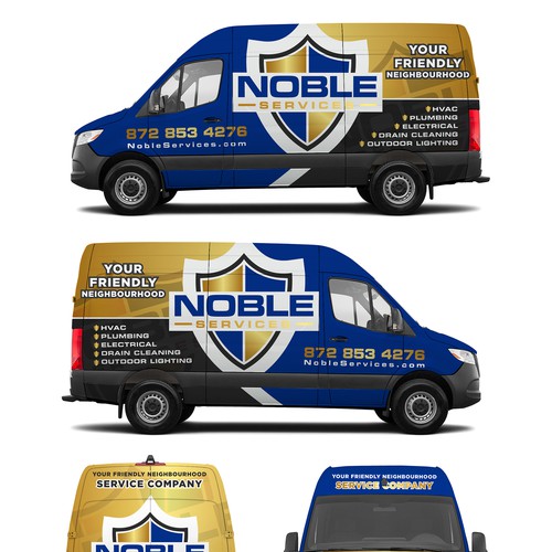 Eye Catching Van Wrap For Home Services Company Design by Logicainfo ♥