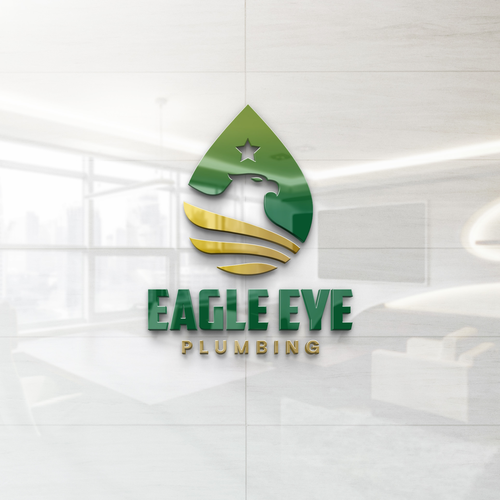 Eye catching and very marketable logo for plumbing company. The company name is Eagle Eye Plumbing Design by Ikan Tuna