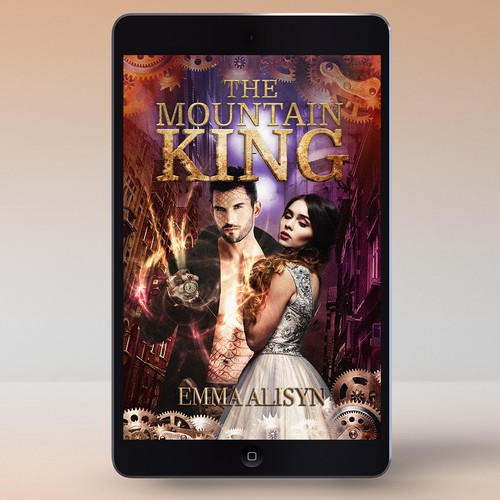 Futuristic dragon steampunk romance Design by Mahuna