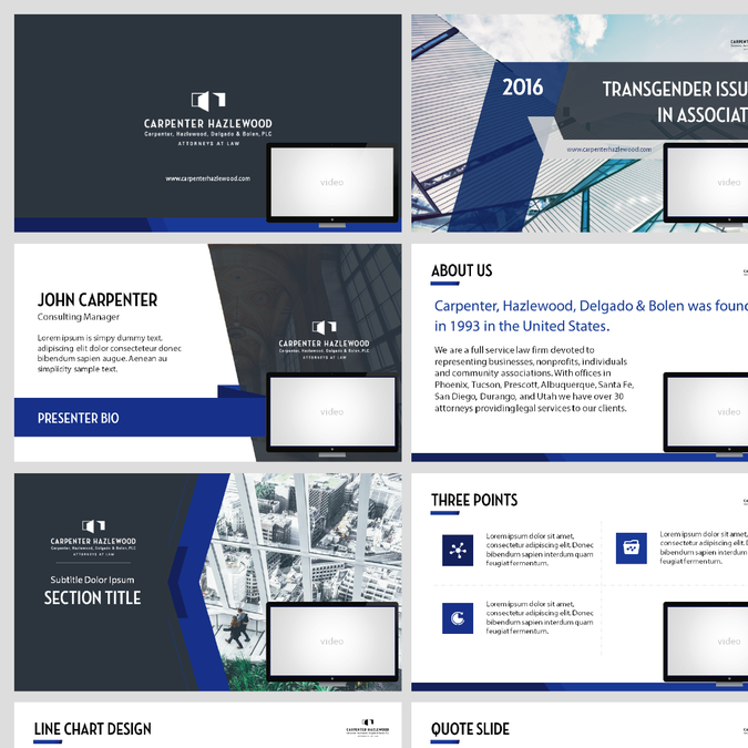 New Law Firm Point Point Template | PowerPoint template contest