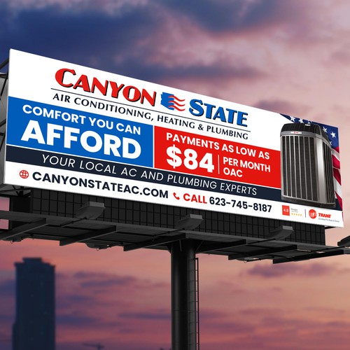 Design An Eye-Catching Billboard For An HVAC Company Design by Deep@rt