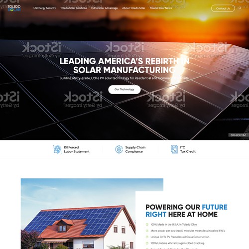 Website Redesign for Solar Panel Manufacturer and Tech Company Design by pixelwebplanet