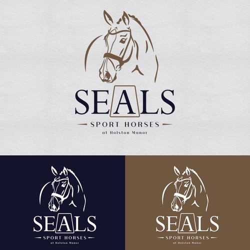 Dressage Horse trainer logo Design by Inspired Equestrian