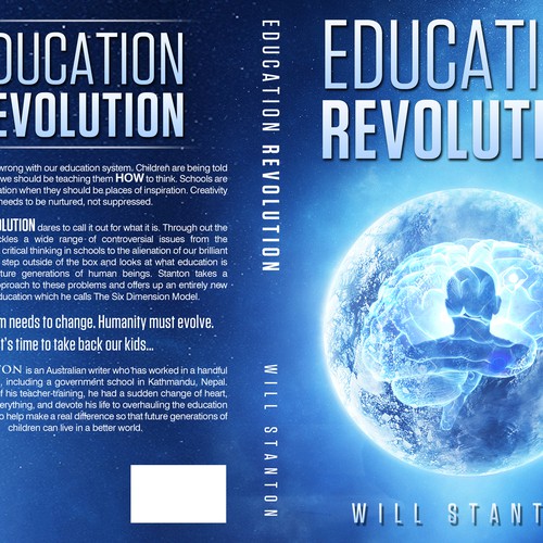 Cover art for a groundbreaking book on the education system Design by GusTyk