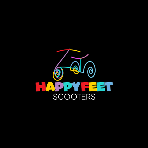 Fun, bright colored, modern logo for theme park scooter rental Design by rizzleys