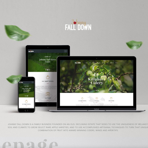 Cidery website design
