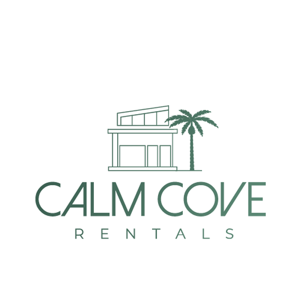 Calm Cove Rentals - logo design 