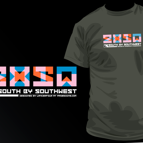 Design Official T-shirt for SXSW 2010  Design by lancerfour