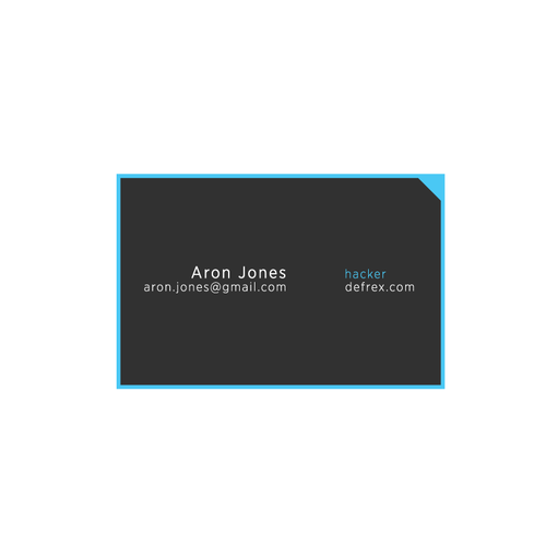 Create an elegant business card for an entrepreneurial hacker Design by xkarlohorvatx