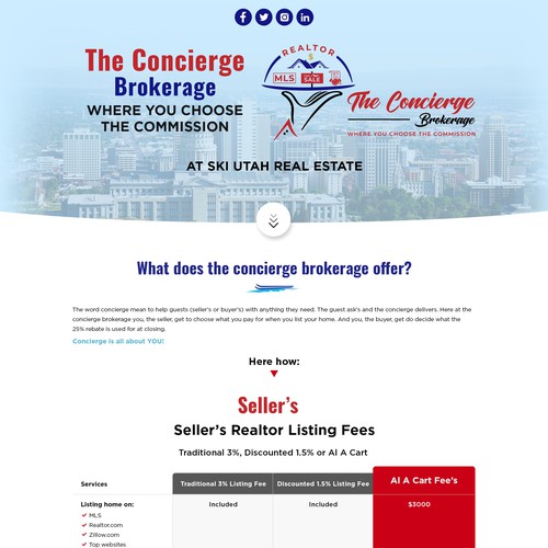 The concierge brokerage website Design réalisé par Atul-Arts