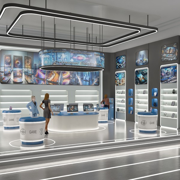 Design by Dlanid titled " 3D Shopping Retail Store"