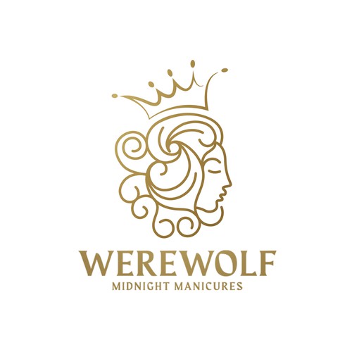 99d: Werewolf Midnight Manicures logo Design by ankhistos