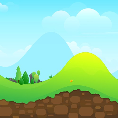 Iphone Game Design like Tiny wings Diseño de m.zen