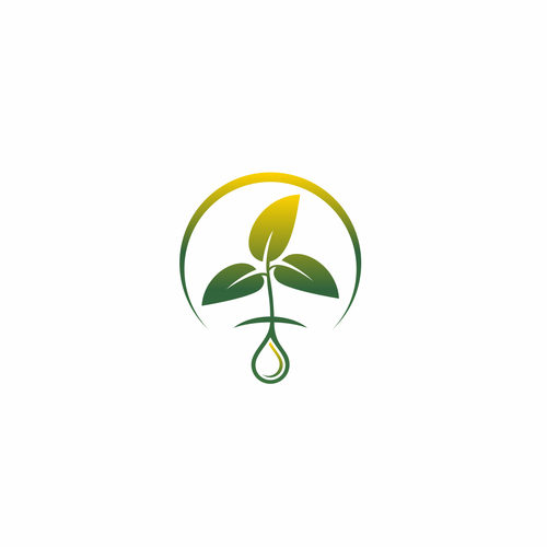 Logo representing bio based oil products. Design réalisé par HTM