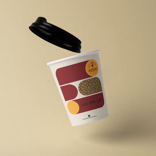 Coffee To-Go Cup Design for Cafe in Ghana Diseño de AH !