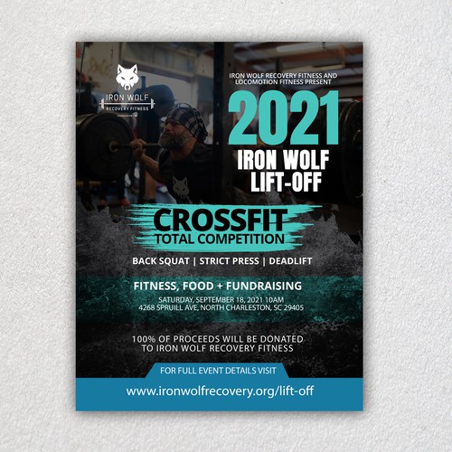 Design an eye-catching flyer for a lifting competition to raise money for a nonprofit organization Ontwerp door Atto™