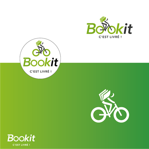 BOOKIT Genève, c'est livré! Livres en ligne livré à vélo! Design by ViewArt©FR ✏️ ❤✔️