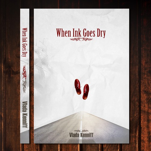 When Ink Goes Dry Book Cover Design Design by MayAbdellatif