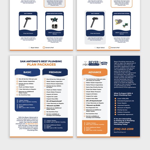 Plumbing Service/Product Catalog Design by Hisna