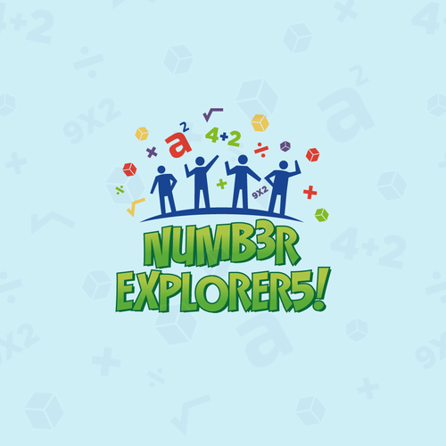 Number Explorers! Logo - Kids Educational Math Show Design by rulasic