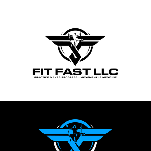 Gym Needing deep/powerful logo, with a background of themed human body in motion displaying the Kinesiology Backg/ for g Design by Grapìkal