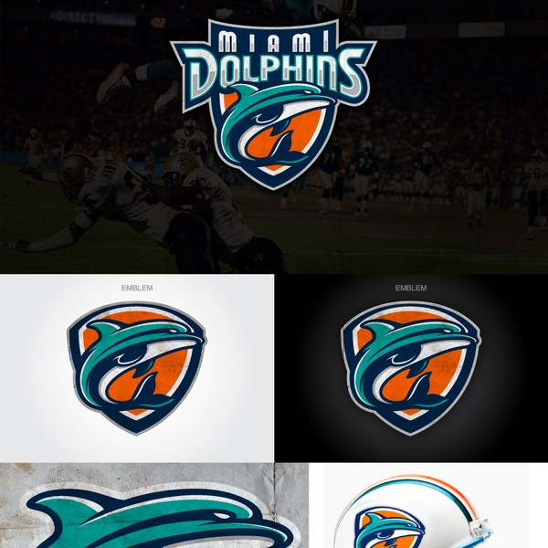99designs community contest: Help the Miami Dolphins NFL team re-design its logo!