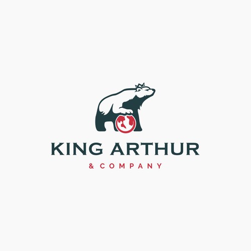 Need an iconic bear logo for King Arthur & Company. Design by Francesc Alex
