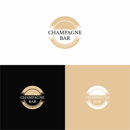 Luxury and modern Champagne Bar logo Design by ikasenyati