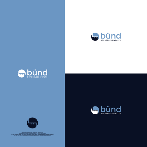 modern minimal logo for Swiss German private bank-ontwerp door 7LUNG™