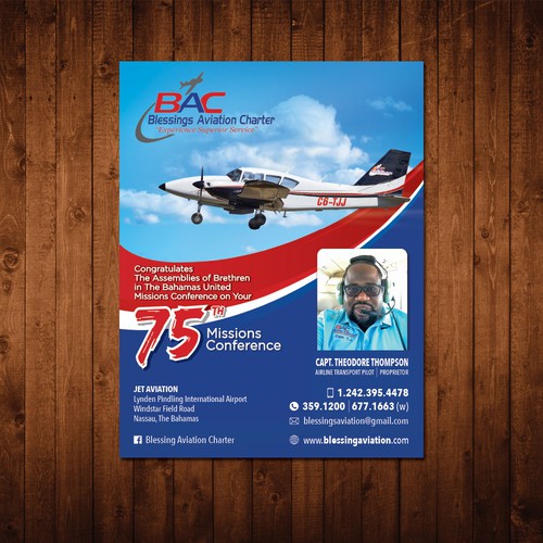 Dynamic Aviation Flyer Design by Paull.designs