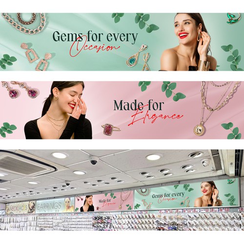Design an exciting, vibrant Jewellery Banner! Design by Gutiavka