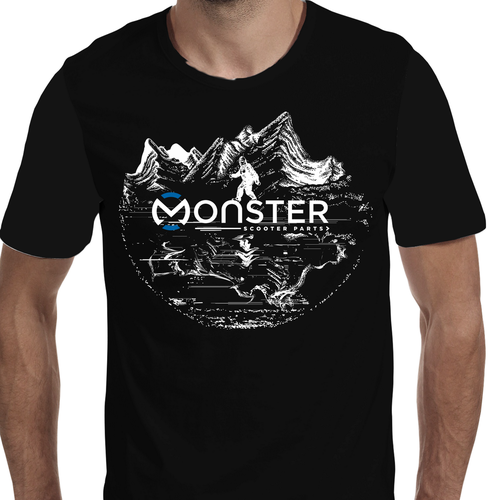Creative shirt design needed for Monster Scooter Parts Design von lelaart