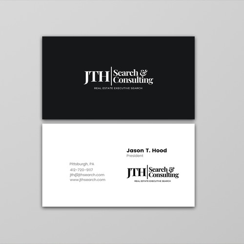 Business Card Design for Executive Search Firm Design by ™SF_Design™