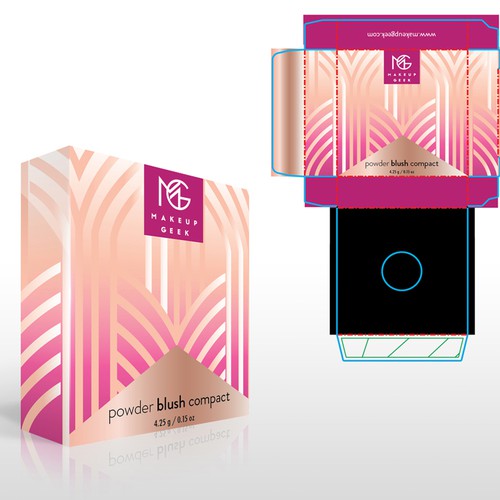 Design di Makeup Geek Blush Box w/ Art Deco Influences di HollyMcA