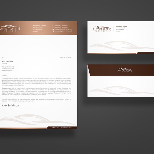 Moderner Briefkopf Letterhead 3d Stationery Contest 99designs