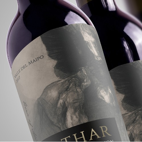 Wine labels inspired in Atilas Horse Design by Saverio Wongher ™