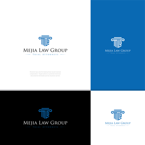 Modern, sleek law firm logo and branding Design by n a r e n d r a