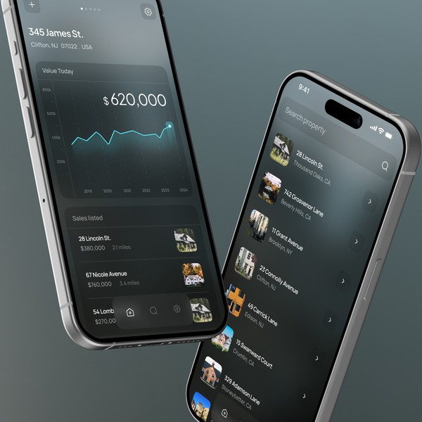 Design an apple weather-like real estate app | App design contest 