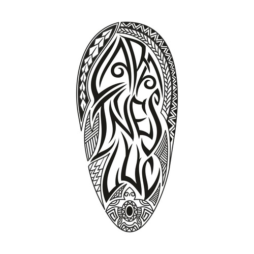 Names hidden in tribal Design by AGNDesign