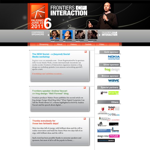 Powerful Technology Conference Website Design by IvanVB