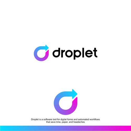 Sleek, minimal logo for digital automation software startup Design by REDjo_design