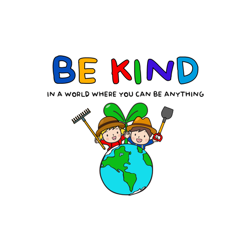 BE KIND Colorful Kids T-shirt Design Design réalisé par Krstn Prlt