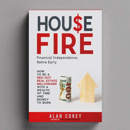 Eye-catching BOOK COVER with REAL ESTATE and EARLY RETIREMENT focus Design by H-Izz Design