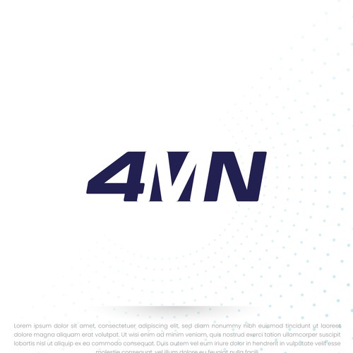 A catching simple logo to be remembered. No linesmen stuff just a simple catching 4MN Design by J'archhaus